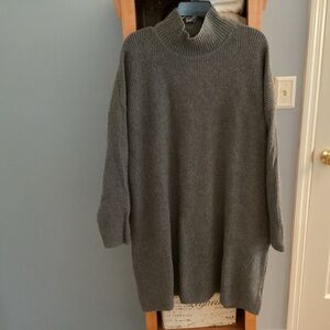 GAP Gray Turtleneck Sweater Dress